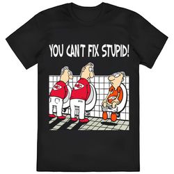 nfl kansas city chiefs you can t fix stupid t-shirt