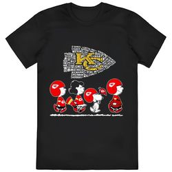 peanut snoopy and friends kansa city chiefs shirt