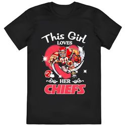 this girl love her kansas city chiefs mascot shirt