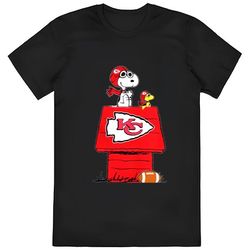 vintage snoopy and woodstock kansas city chiefs shirt