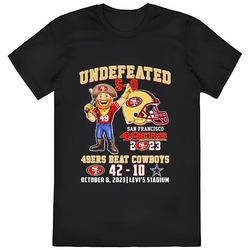 49ers beat cowboys undefeated 5-0 san francisco 49ers 2024 shirt