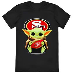 baby yoda loves san francisco 49ers shirt