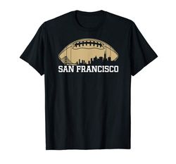 order now vintage san francisco-football the city sf skyline gameday t-shirt