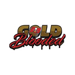 gold blooded tampa bay buccaneers svg, sport svg, tampa bay buccaneers svg, buccaneers svg, buccaneers nfl svg, buccanee