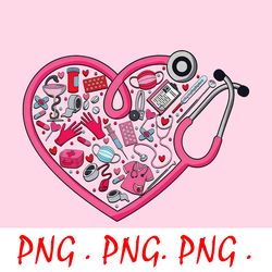 valentine's day nurse png, valentine day png, nurse valentines png, heart nurse valentine's day png, nursing vday png