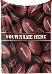 personalized fan football blanket, football throw blanket, sport gifts for football players, football lover