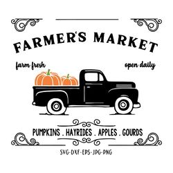 famers market svg, thanksgiving svg, pumpkin patch svg, fall svg, fall truck svg, fall season svg, autumn svg, pumpkin s