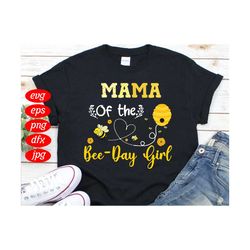 mama of the bee day girl svg, birthday svg, mama svg, birthday mama svg, bee svg, bee day svg, birthday girl svg, happy