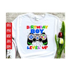 birthday boy svg, birthday svg, sons gifts svg, birthday present svg, time to level up, playing game svg, board game svg