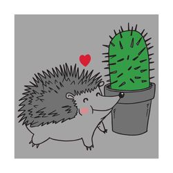 prickly love svg, trending svg, prickly svg, prickly gift, cactus svg, love prickly, prickly gift, love hedgehog, hedgeh