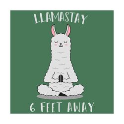 llamastay 6 feet away funny social distancing llama alpaca, trending svg, yoga woman svg, funny yoga, yoga quote, yoga c