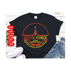 space force star command svg, trending svg, space force svg, space force logo svg, star svg, rocket svg, america svg, sp