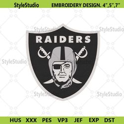 oakland football logo embroidery, oakland raiders embroidery, oakland design file