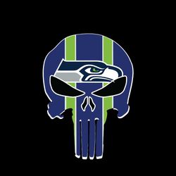 seattle seahawks punisher logo svg digital download