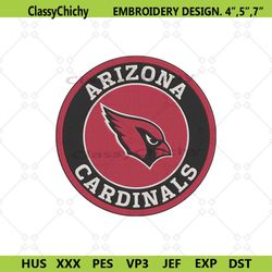 arizona cardinals embroidery files, nfl embroidery files, cardinals embroidery file