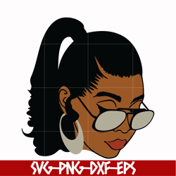 unbothered black girl svg, afro woman svg, african american woman svg, png, dxf, eps file oth00015