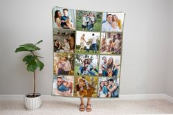 custom photo blanket, personalized blanket, blanket and throw, gift for family, gift for home, family blanket,home decor