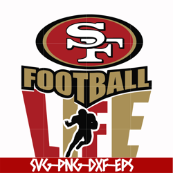 san francisco 49ers svg, 49ers svg, nfl svg, png, dxf, eps digital file nfl0710202034l