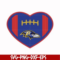 baltimore ravens heart svg, baltimore ravens svg, ravens svg, sport svg, nfl svg, png, dxf, eps digital file nfl071024t