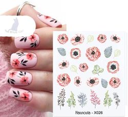 nail stickers -water decals flowers lace tribal jewels feathers butterfly