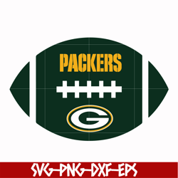 green bay packers ball svg, packers ball, nfl svg, png, dxf, eps digital file nfl0210207l