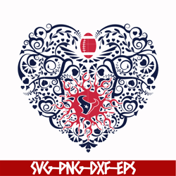 houton texans heart svg, texans svg, nfl svg, png, dxf, eps digital file nfl10102025l