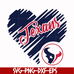 houton texans heart svg, texans svg, nfl svg, png, dxf, eps digital file nfl10102029l