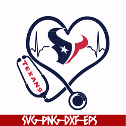 houton texans heart svg, texans svg, nfl svg, png, dxf, eps digital file nfl10102032l