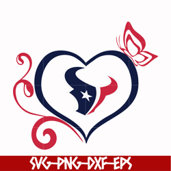 houton texans heart svg, texans svg, nfl svg, png, dxf, eps digital file nfl10102036l