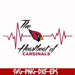 the heartbeat of arizona cardinals svg, cardinals svg, nfl svg, png, dxf, eps digital file nfl11102025l