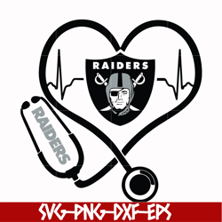 las vegas raiders heart svg, raiders heart svg, nfl svg, png, dxf, eps digital file nfl18102022l