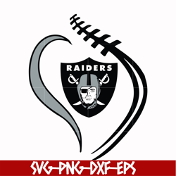 las vegas raiders heart svg, raiders heart svg, nfl svg, png, dxf, eps digital file nfl1810204l