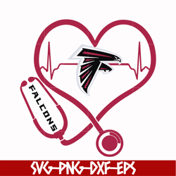 atlanta falcons heart svg, falcons svg, sport svg, nfl svg, png, dxf, eps digital file nfl2110202006t