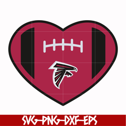 atlanta falcons heart svg, falcons svg, sport svg, nfl svg, png, dxf, eps digital file nfl2110202015t