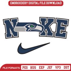 nike logo swoosh seattle seahawks embroidery design download