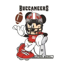 tampa bay buccaneers mickey mouse svg, sport svg, tampa bay buccaneers svg, mickey mouse svg, super bowl svg, buccaneers