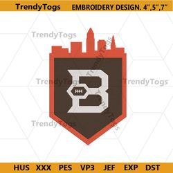 cleveland browns embroidery design, nfl embroidery designs, cleveland browns file