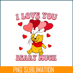 i love you beary much png