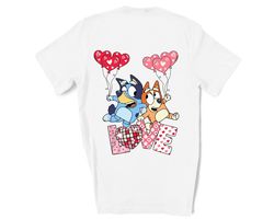 new! blue dog valentines sweatshirt, vsweet valentine's day t-shirt, gift for her