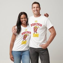 what's poppin' popcorn pun t-shirt, poppin through 100 days of school shirt, 100 days and poppin, party alley apparel 2