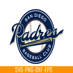 the blue logo of san diego padres svg, major league baseball svg, baseball svg mlb204122374