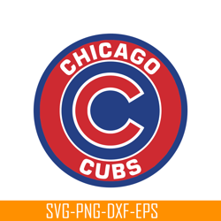chicago cubs red logo svg png dxf eps ai, major league baseball svg, mlb lovers svg mlb30112360
