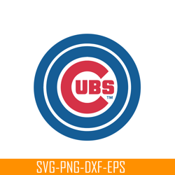 the chicago cubs blue logo svg png dxf eps ai, major league baseball svg, mlb lovers svg mlb30112370