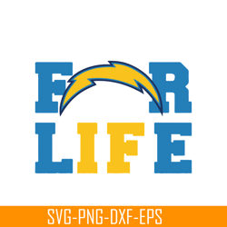 chargers for life svg png eps, usa football svg, nfl lovers svg