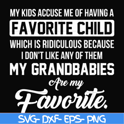 my kids accuse me of having favorite child which is ridiculous because i don't like any of them my grandbabies are my fa
