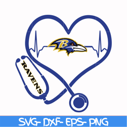 baltimore ravens heart svg, baltimore ravens svg, ravens svg, sport svg, nfl svg, png, dxf, eps digital file nfl071028t