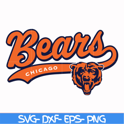 qualityprint chicago bears logo svg, chicago bears svg, sport svg, nfl svg, png, dxf, eps digital file nfl111001t
