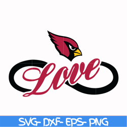 arizona cardinals love svg, love cardinals svg, nfl svg, png, dxf, eps digital file nfl11102028l