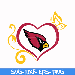 arizona cardinals heart svg, cardinals heart svg, nfl svg, png, dxf, eps digital file nfl1110205l