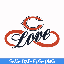 chicago bears love svg, chicago bears svg, bears svg, sport svg, nfl svg, png, dxf, eps digital file nfl111040t